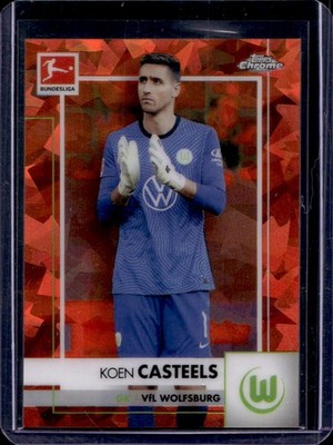 Koen Casteels 2020-21 Topps Chrome Bundesliga #96 Sapphire Orange /125
