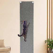 70.9"X 15.7" Thickened Extra Large Cat Wall Climbing Carpet with 10Pcs Fixed Nai