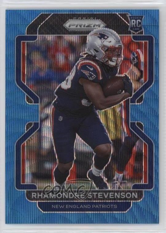 2021 Panini Prizm Blue Wave 11/199 Rhamondre Stevenson #367 Rookie RC 0zu6