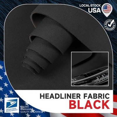 35''x60'' Automotive Universal Flat Knit Headliner Fabric w/ Premium Foam Backing