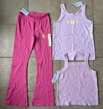Cat Jack Lot of 3 Clothes -Tank Shirts-Yoga Flare Pants-Pink-XL 16 -NWT