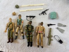Vintage 1983 Hasbro GI Joe ARAH action figure lot Stalker Zap Duke Doc Airborne