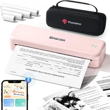Phomemo Portable Printers Wireless for Travel Upgraded,M834 Bluetooth Thermal Pr