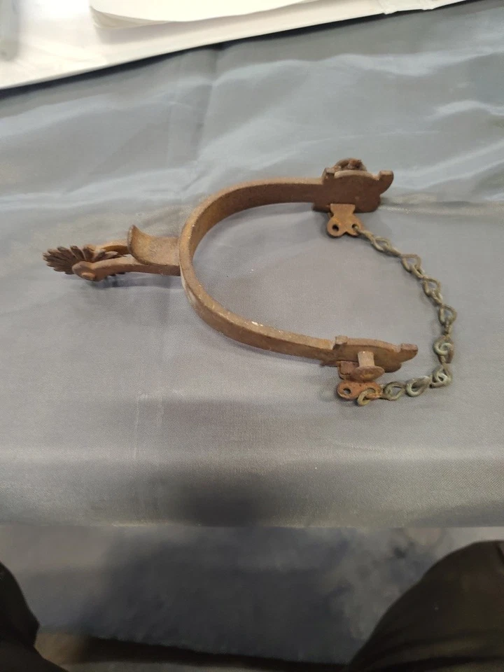 Antigua fila de 20 puntos de vaquero occidental hecha a mano.  Buermann estrella y estilo  Foto 3 de 4