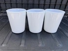 Set Of 3 White Milk Glass Juice Tumbler 3.5" Tall Vintage