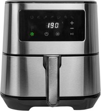 SIA SAF55SS 5.5L Air Fryer, Stainless Steel, 1700W, 8 Program, Digital Touch Con