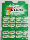 7 O CLOCK Men's shaving blades Count 100 PCS Free Shipping