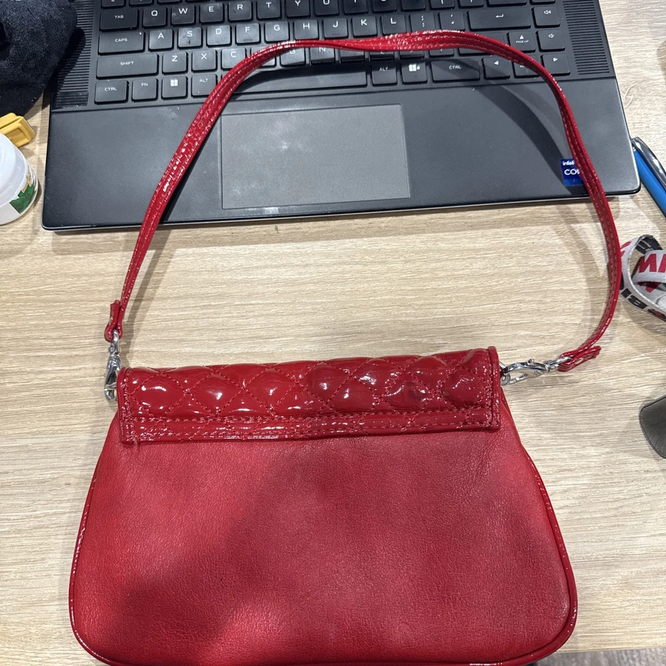 ¡Bolso de mano Grace Adele rojo muñequera y clutch! Monedero! Usado. Envío gratis Foto 4 de 4