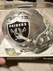 Howie Long Signed Oakland Raiders Mini Helmet Becker COA, Las Vegas