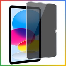 Privacy Screen Protector For iPad 11 Inch 10th 11th Gen Black 1 Pack Tempered Gl