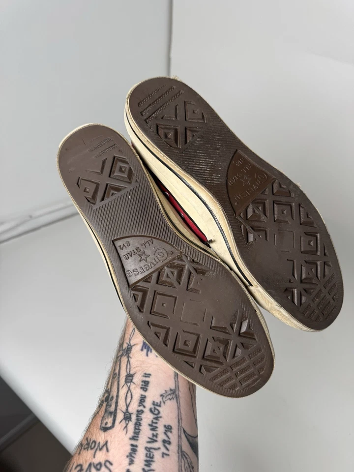 Zapatillas deportivas Chuck Taylor rojas vintage años 70/80 Converse hechas en EE. UU. Foto 3 de 4