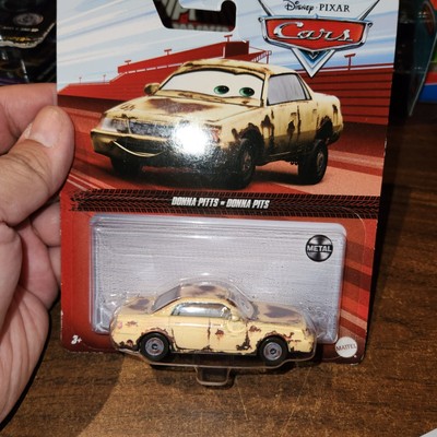 NEW Disney Pixar Cars DONNA PITS Rust Eze Racing, sealed on card