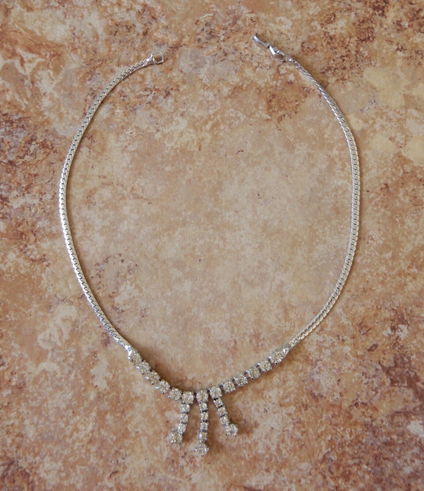 ANTIQUE CORO Bracelet and Rhinestone Necklace - E… - image 6