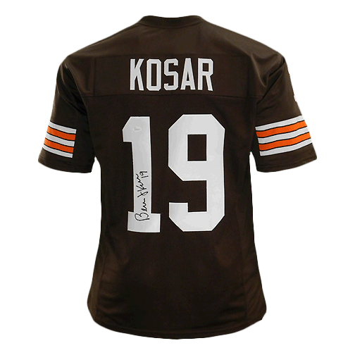 Bernie Kosar Signed Cleveland Brown Football Jersey (JSA) 