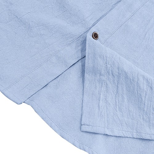 Men's Loose Casual Linen Hooded Sleeveless Shirt Shorts Set - Picture 15 of 32