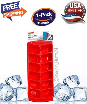 3 Counts Set Ice Cube Tray Home Smart Freezer & Dishwasher Safe,12 Ice Cube Mold