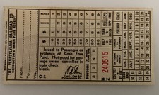 Pennsylvania Railroad Co Ticket Conductor Receipt 1950’s Penn Station Train Stub