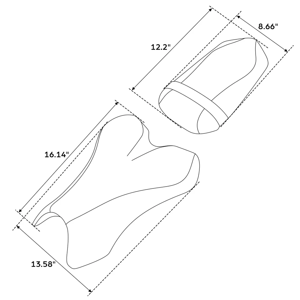 Asientos de conductor y pasajero aptos para Yamaha YZF R1 2004-2006 2005 negro azul Foto 3 de 4