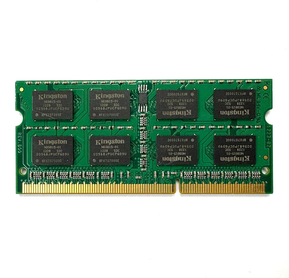 Kingston 4GB DDR3-1066 PC3-8500S SODIMM 1.5V Laptop Memory KVR1066D3S0K2/8GR - Image 2 of 2