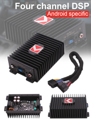 4 x 80W Electric Car DSP Amplifier High Fidelity Booster for Android Navigation