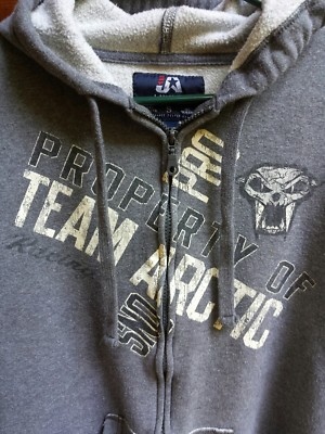 VTG Arctic Cat Snow Pro Hoodie Lined Spellout Snowmobile Hooded