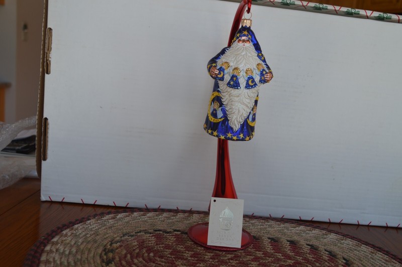 PATRICIA BREEN CHRISTMAS ORNAMENT (ANGELIC SANTA) 2004 MINT BREEN TAG