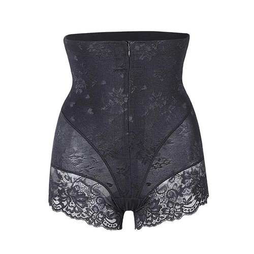 Lace Body Shaper Panties with Zipper Women's Shapewear, Sexy Lace Waist Trainer - Picture 15 of 26