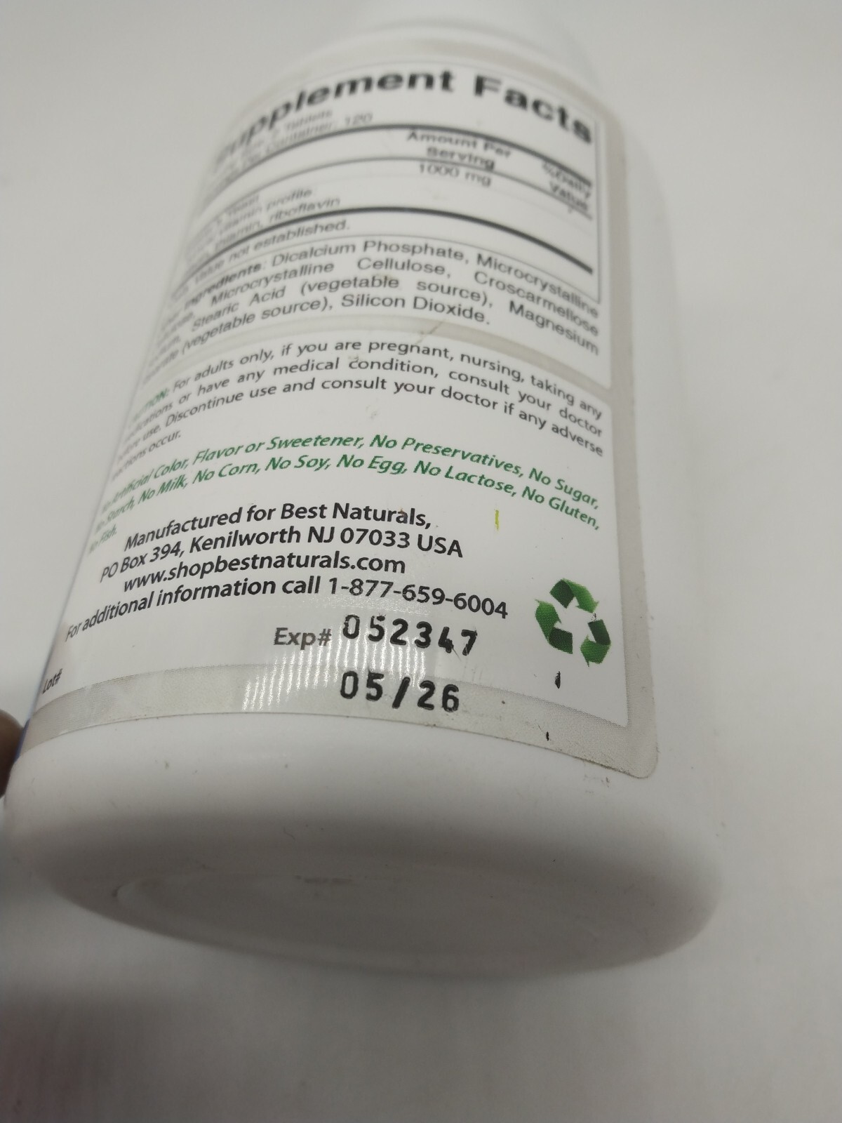 Best Naturals Brewers Yeast 71/2 Grains 500 mg 240 Tablets. D5 Falak