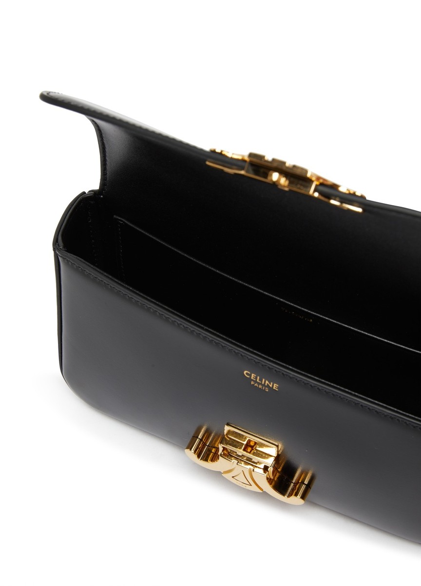 NEW CELINE 115203BF4 CHAIN SHOULDER BAG CLAUDE IN BLACK
