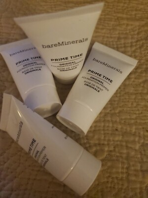 Lot of 4 Sample Bareminerals Prime Time Original Foundation Primer 15ml/0.5fl Oz