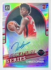 2021-22 Optic Josh Christopher Silver Signature Series Rookie Auto SP Prizm RC