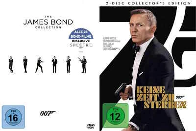 James Bond 007 Collection 2016 + Keine Zeit zu sterben - Set # 26-DVD-NEU