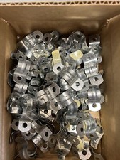 Lot Of 29: Pipe Hanger Strap, 3/8-In. Galvanized Steel -014491