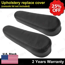 2pcs Seat Armrest Cover Synthetic Leather Fits Chevrolet HHR 2006-2011 Black
