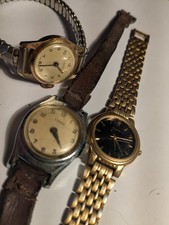 Vintage timex x 2 and a pulsar ladies watches