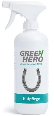 GREEN HERO Hufpflege für Pferde Pflegt Haut und Hufeisen bei Strahlfäule Mauke Huf Paste
