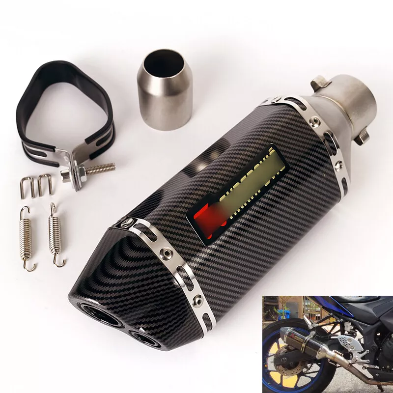 310mm Motorcycle Bike Exhaust Muffler Pipe With Double Outlet