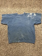 Vintage 60s Penney  s Faded Distressed Short Sleeve Crewneck Sweatshirt Size M