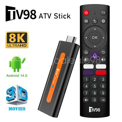 8K HD TV Stick Android 14 Dual WiFi 5G Smart TV Box 2G+16G Stream Media Player