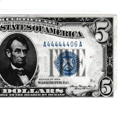 Reproduction $1 Educational 1896 Silver Certificate George & Martha Washington E - Foto 6