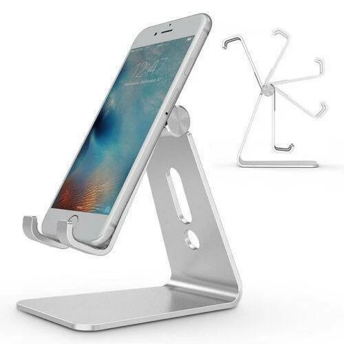 Lamicall 2 in 1 Adjustable & Foldable Phone Tablet Stand for Desk, Pla