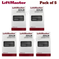 891LM LiftMaster 1 Button Remote Control Garage Opener Security+2.0 (Pack # 5 )