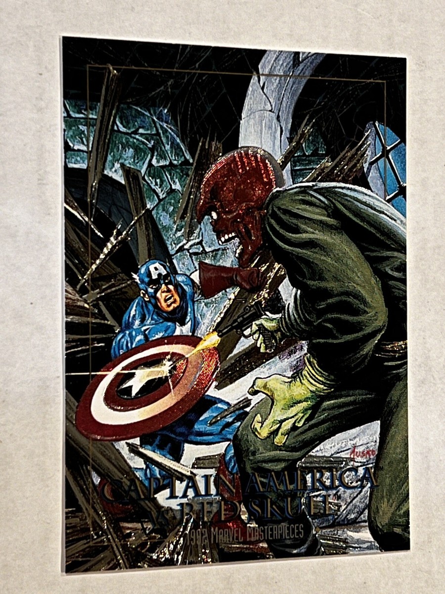 1992 Marvel Masterpieces Skybox Battle Spectra 5D CAPTAIN AMERICA