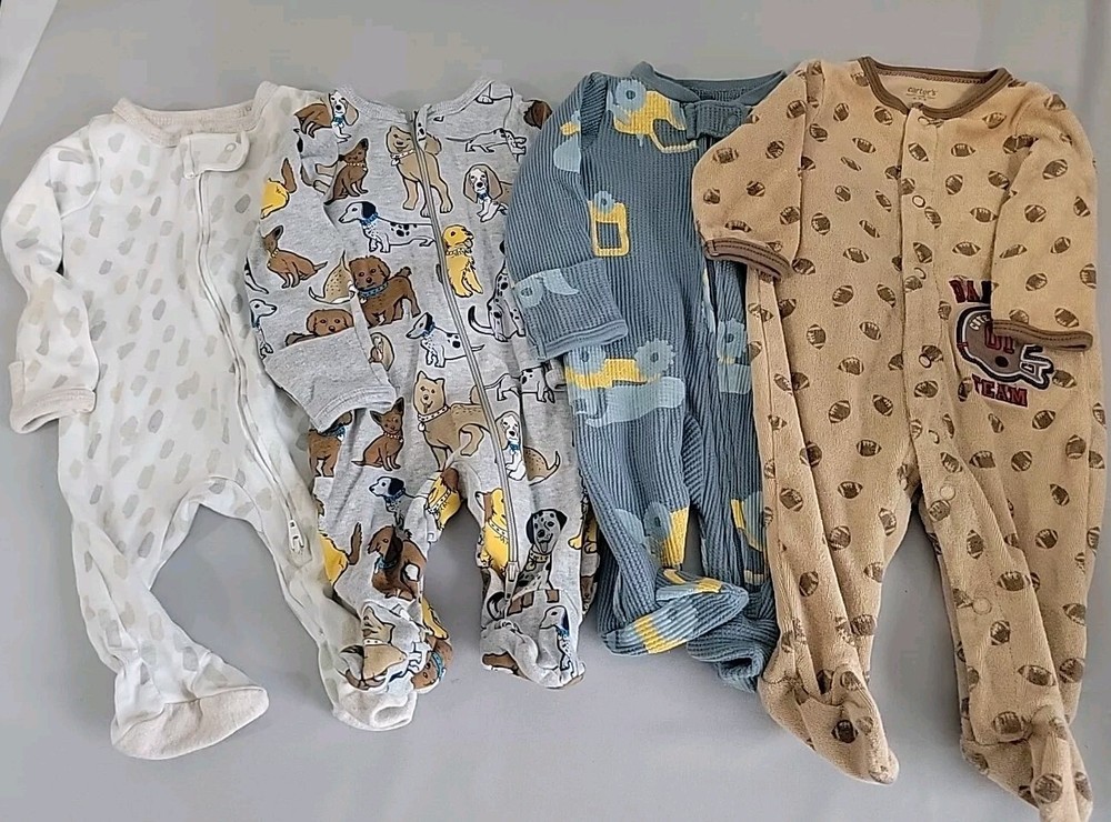 Carters Cloud Island Newborn NB 4-Pack Sleepers