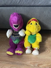 Barney The Dinosaur & BJ 1992 The Lyons Group Vintage Plush 11” Free Shipping
