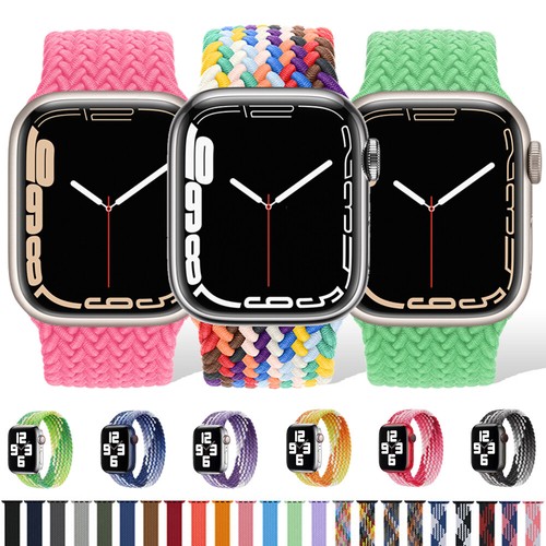 Per Apple Watch Fascia Intrecciato Assolo Loop 40/44/41/45mm IWATCH SERIE 7  6 5 4 3 se | eBay