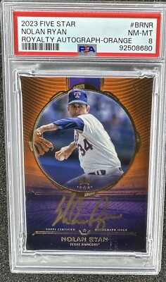 2023 Topps Five Star NOLAN RYAN Royalty Auto #4/5 TX Rangers Orange Autograph