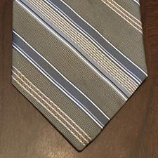Vintage Dkny Treen Blue 100% Silk Men’s Meck Tie Made In Usa