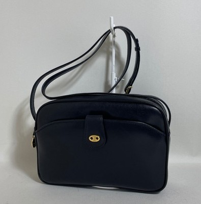 2604 278 Celine Shoulder Bag Leather Black Triomphe From Japan