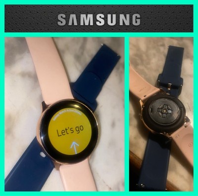 Samsung Galaxy Watch Active 40mm HR Sleep Track Tested  +oem Band **No Cord